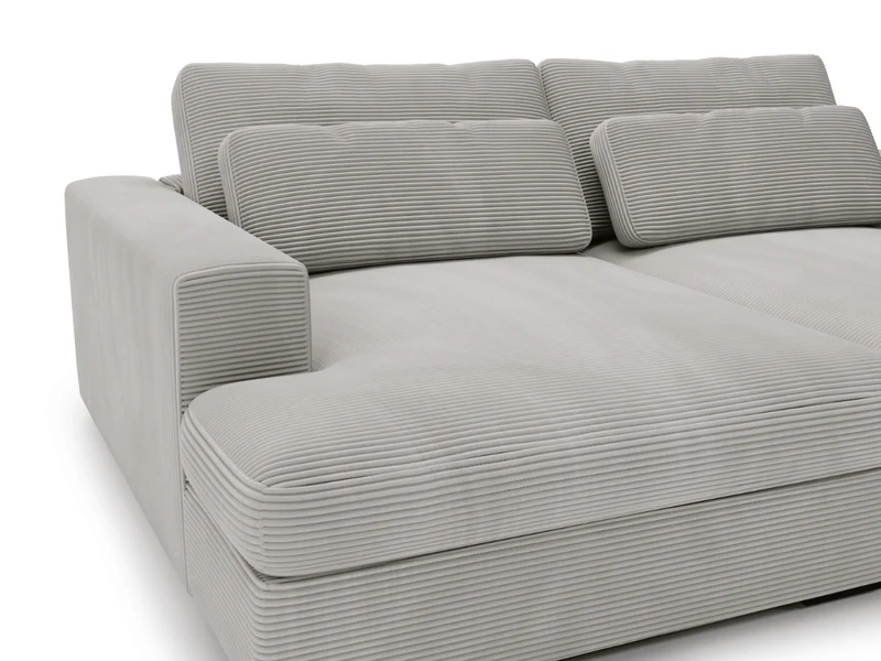 Canapé Elena – Grand Canapé assise profond en Velours Côtelé | Confort XXL & Design Moderne