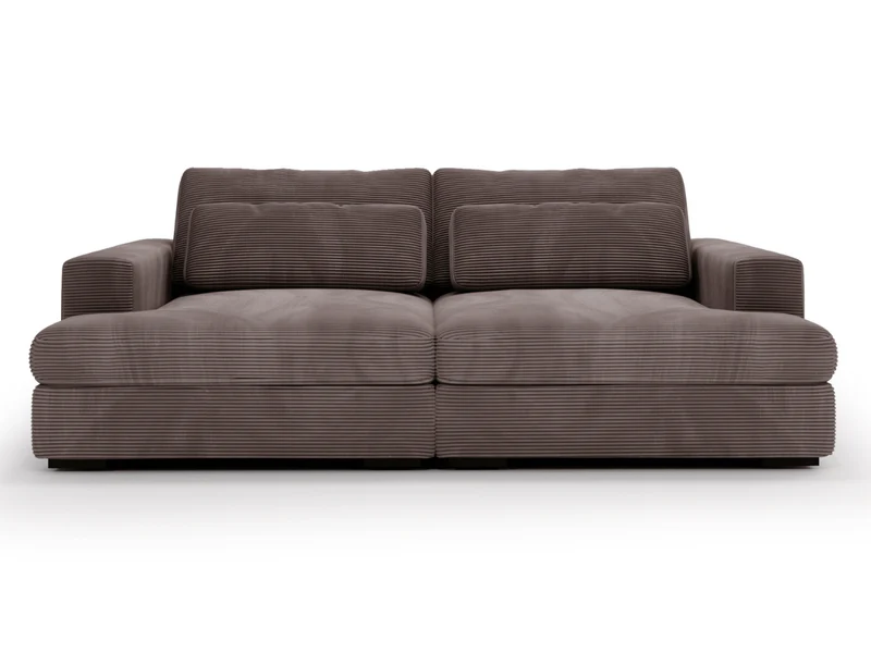 Canapé Elena – Grand Canapé assise profond en Velours Côtelé | Confort XXL & Design Moderne