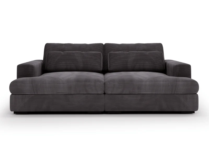 Canapé Elena – Grand Canapé assise profond en Velours Côtelé | Confort XXL & Design Moderne