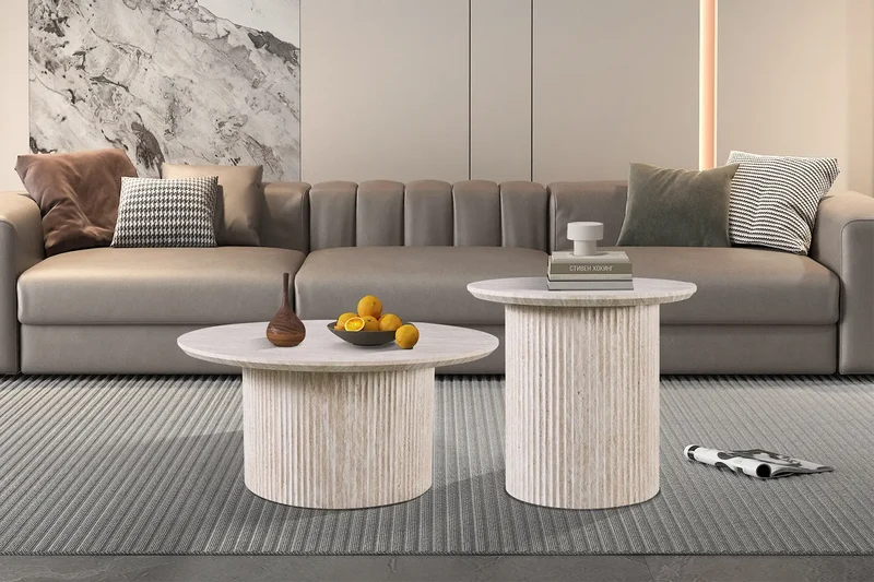 Table Basse Ronde LYANE - 80 cm