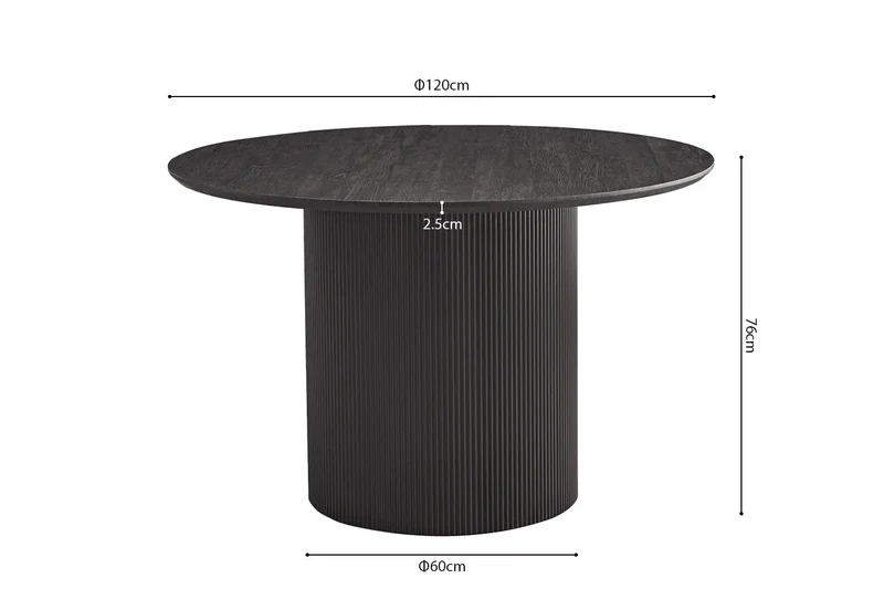 Table à Manger Ronde LYANE - 120 cm
