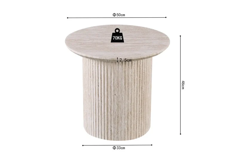 Table Basse Ronde LYANE - 50 cm