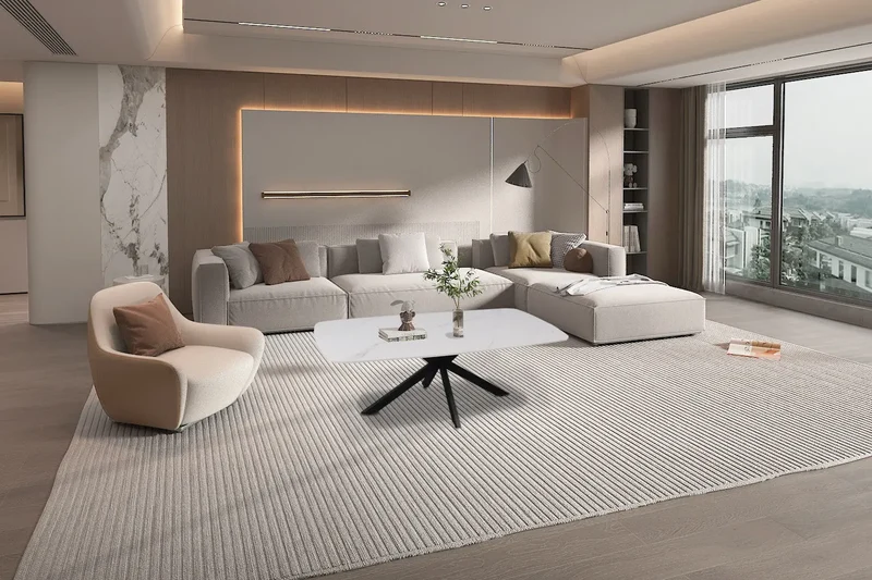 Table basse Ovale en Pierre APOLLINA - 130 x 70 cm