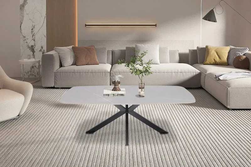 Table basse Ovale en Pierre APOLLINA - 130 x 70 cm