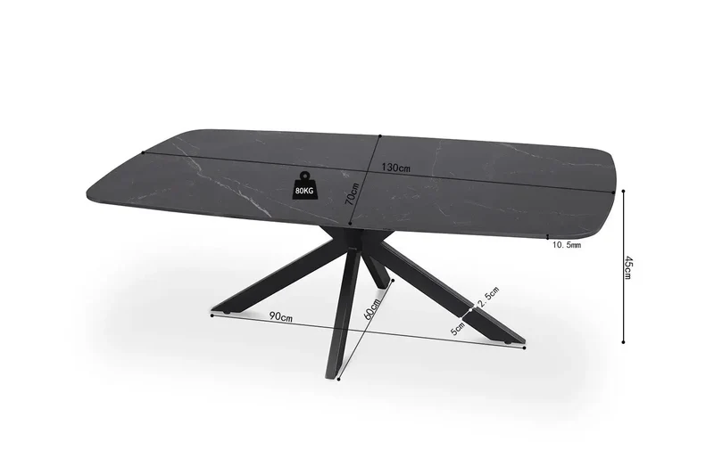 Table basse Ovale en Pierre APOLLINA - 130 x 70 cm