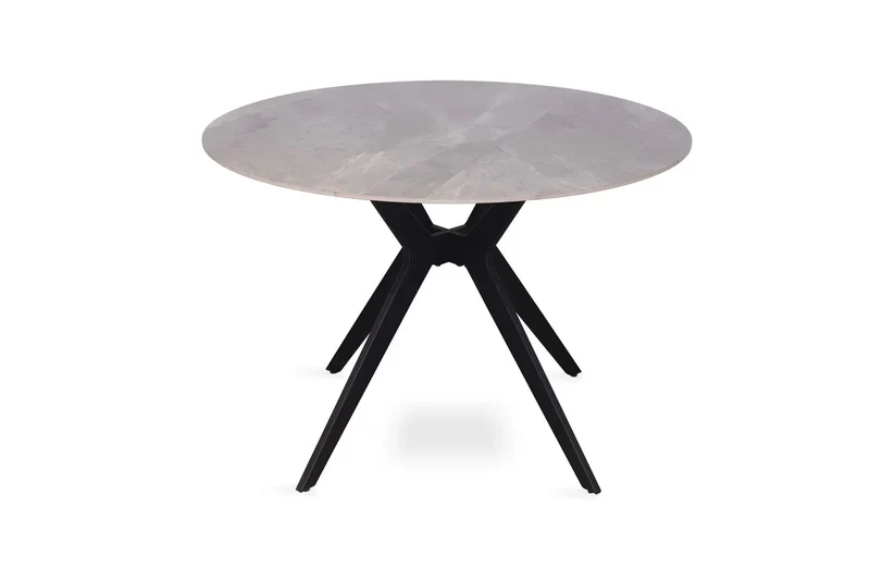 Table à manger Ronde en Pierre Brillante APOLLINA - 110 cm