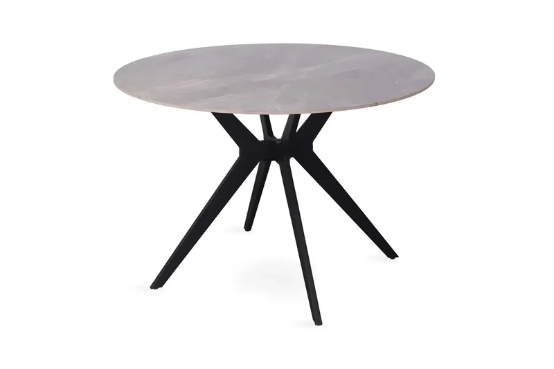 Table à manger Ronde en Pierre Brillante APOLLINA - 110 cm