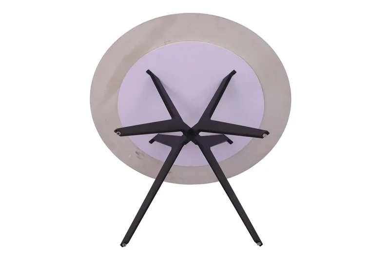 Table à manger Ronde en Pierre Brillante APOLLINA - 110 cm