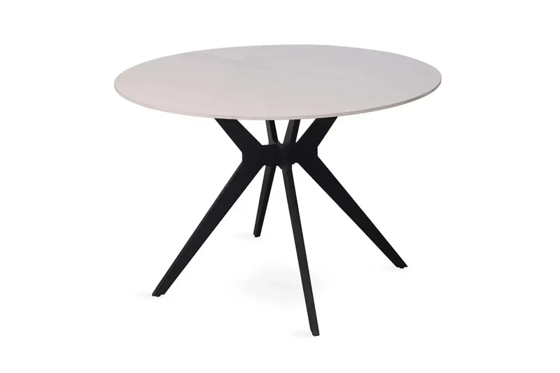 Table à manger Ronde en Pierre Brillante APOLLINA - 110 cm