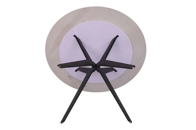 Table à manger Ronde en Pierre Brillante APOLLINA - 110 cm