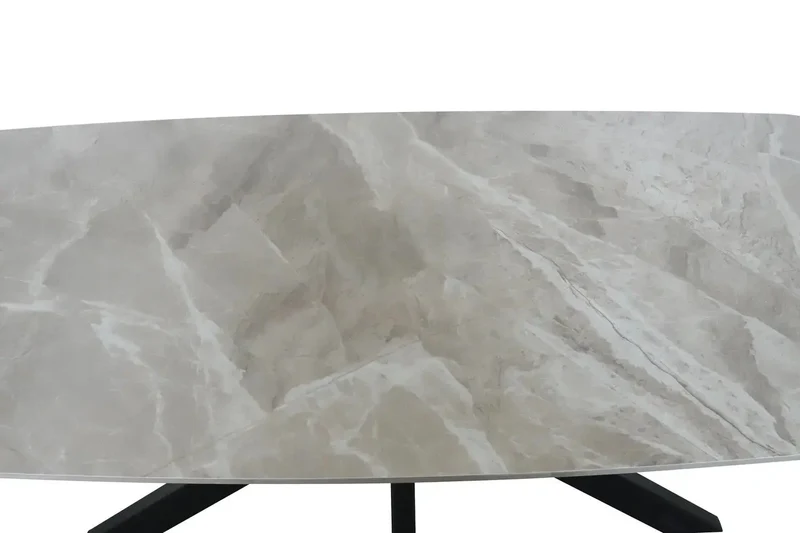 Table à manger Ovale en Pierre APOLLINA - 180 x 90 cm