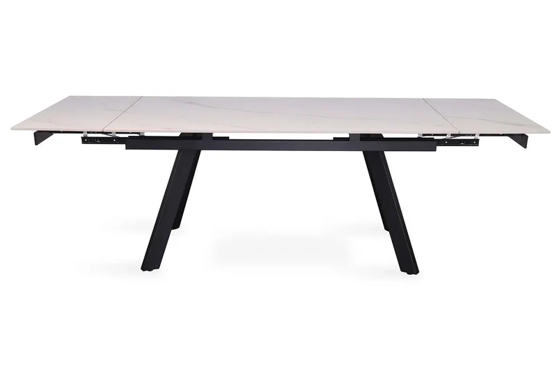 Table Extensible Rectangulaire Plateau en Pierre HIRA - 160 à 240 cm