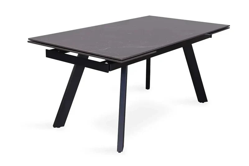 Table Extensible Rectangulaire Plateau en Pierre HIRA - 160 à 240 cm