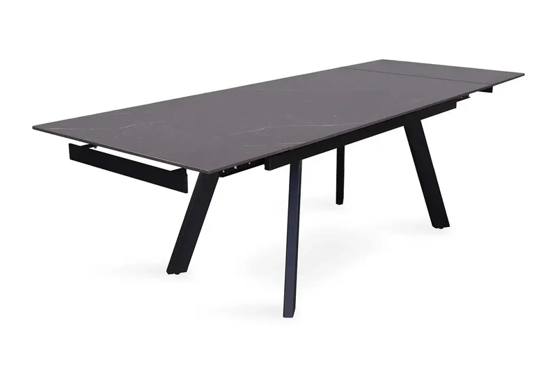 Table Extensible Rectangulaire Plateau en Pierre HIRA - 160 à 240 cm