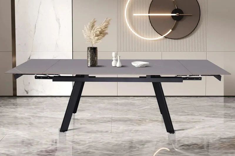 Table Extensible Rectangulaire Plateau en Pierre HIRA - 160 à 240 cm