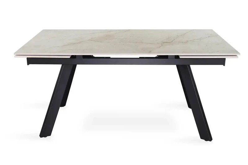 Table Extensible Rectangulaire Plateau en Pierre HIRA - 160 à 240 cm