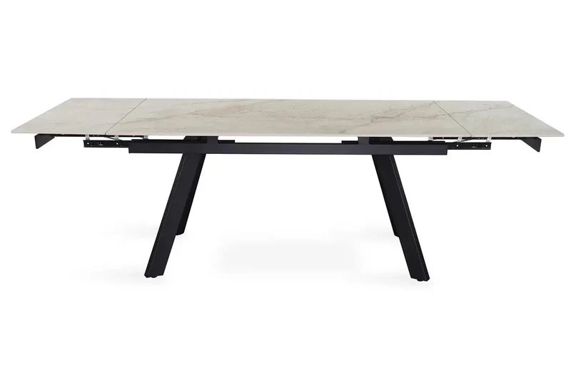 Table Extensible Rectangulaire Plateau en Pierre HIRA - 160 à 240 cm