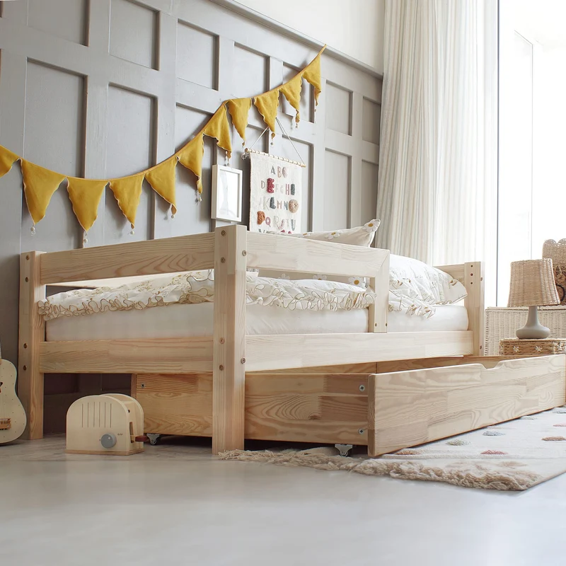 Lit simple en bois avec tiroir • Ariane