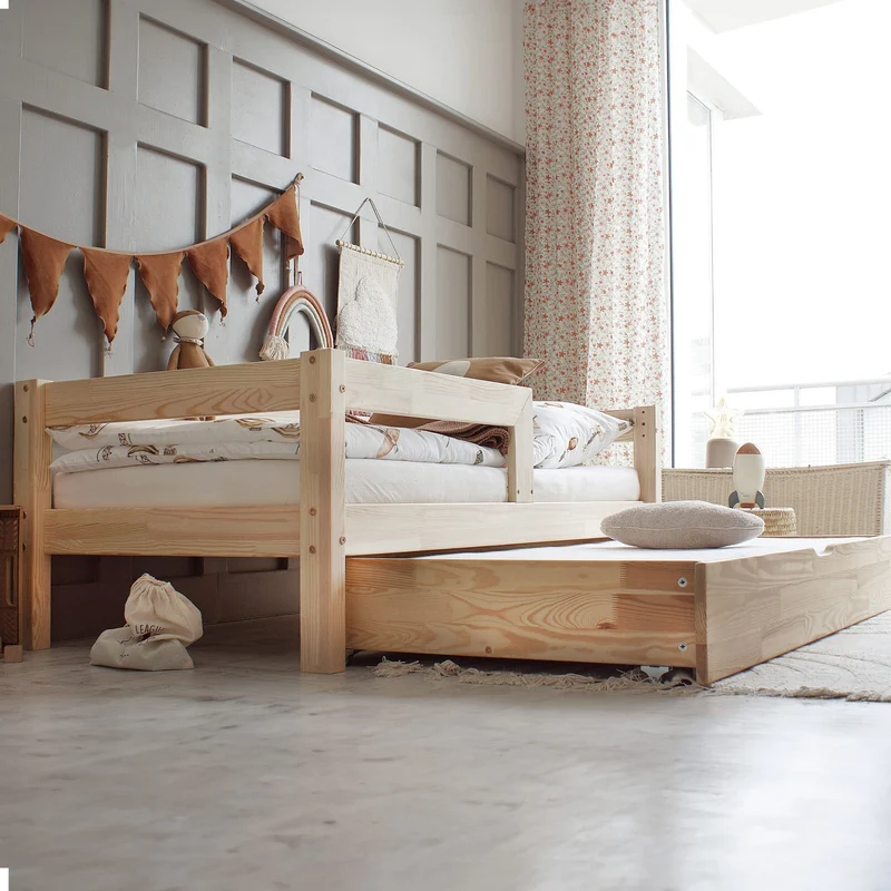 Lit simple en bois avec tiroir • Ariane