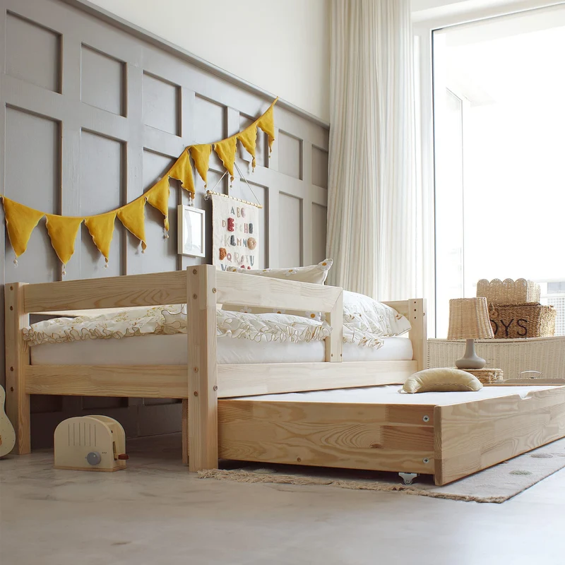 Lit simple en bois avec tiroir • Ariane