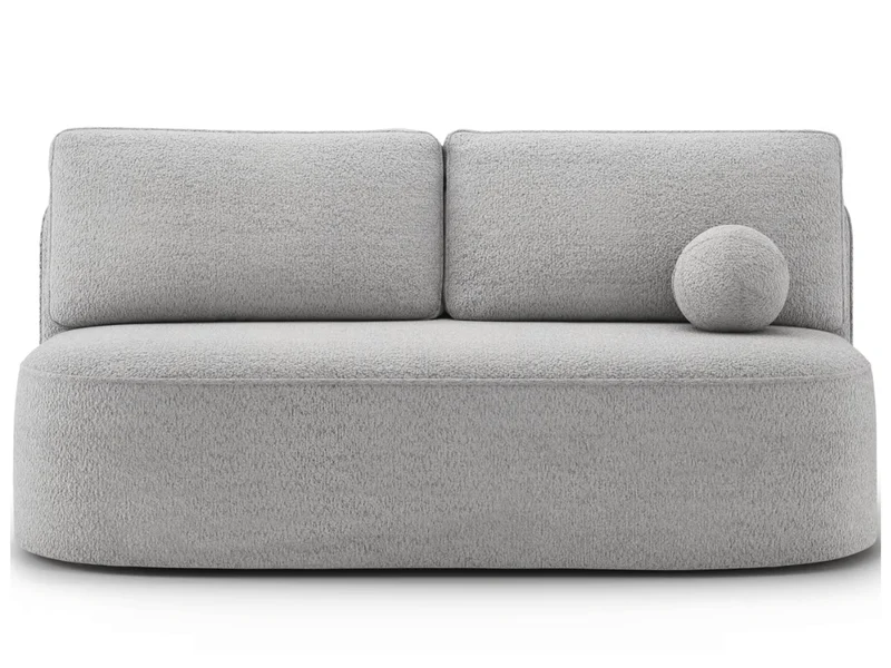 Canapé Lilana – Convertible 2 places avec coffre | Design arrondi moderne