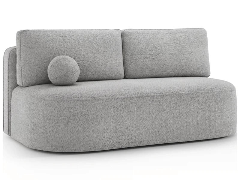 Canapé Lilana – Convertible 2 places avec coffre | Design arrondi moderne
