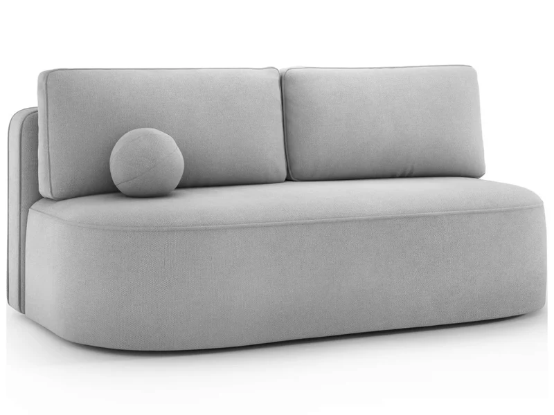 Canapé Lilana – Convertible 2 places avec coffre | Design arrondi moderne