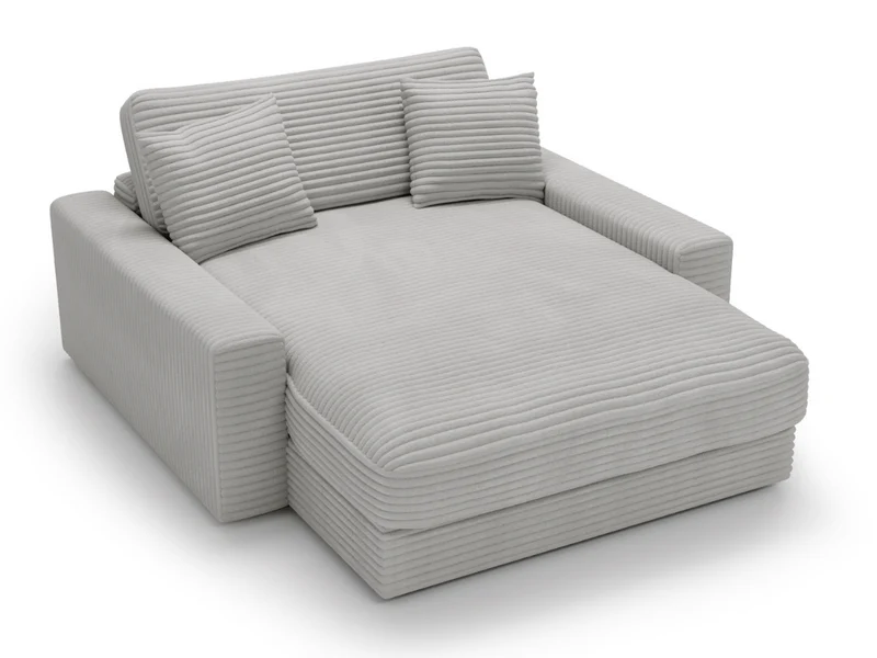 Fauteuil Elena – Grand Fauteuil 160 cm en Velours Côtelé | Confort XXL