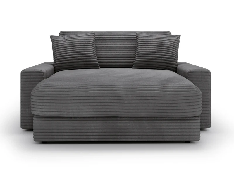 Fauteuil Elena – Grand Fauteuil 160 cm en Velours Côtelé | Confort XXL