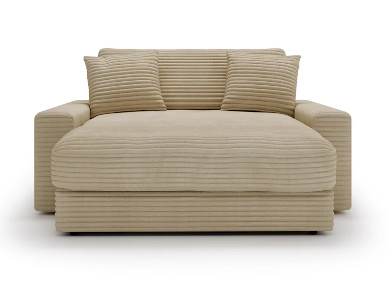 Fauteuil Elena – Grand Fauteuil 160 cm en Velours Côtelé | Confort XXL
