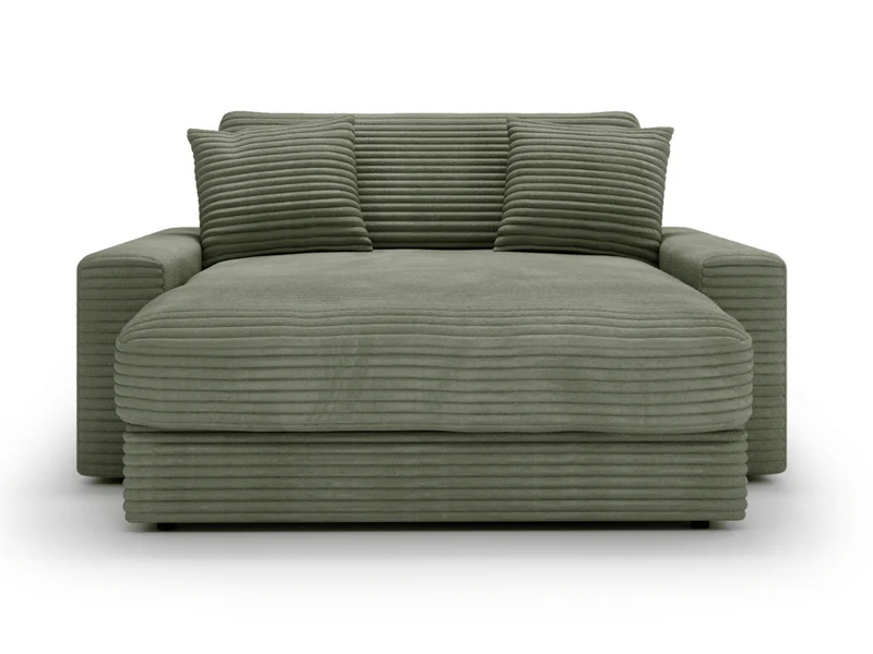 Fauteuil Elena – Grand Fauteuil 160 cm en Velours Côtelé | Confort XXL