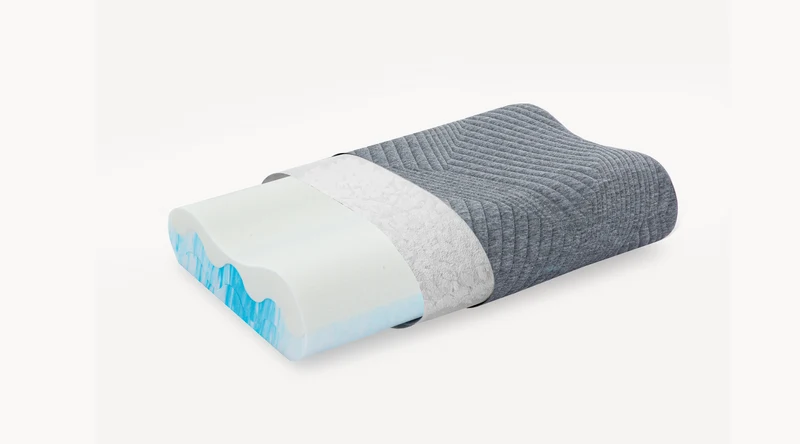 MLILY Otico | Oreiller ergonomique à mémoire de forme – 60 x 35 x 12/10 cm