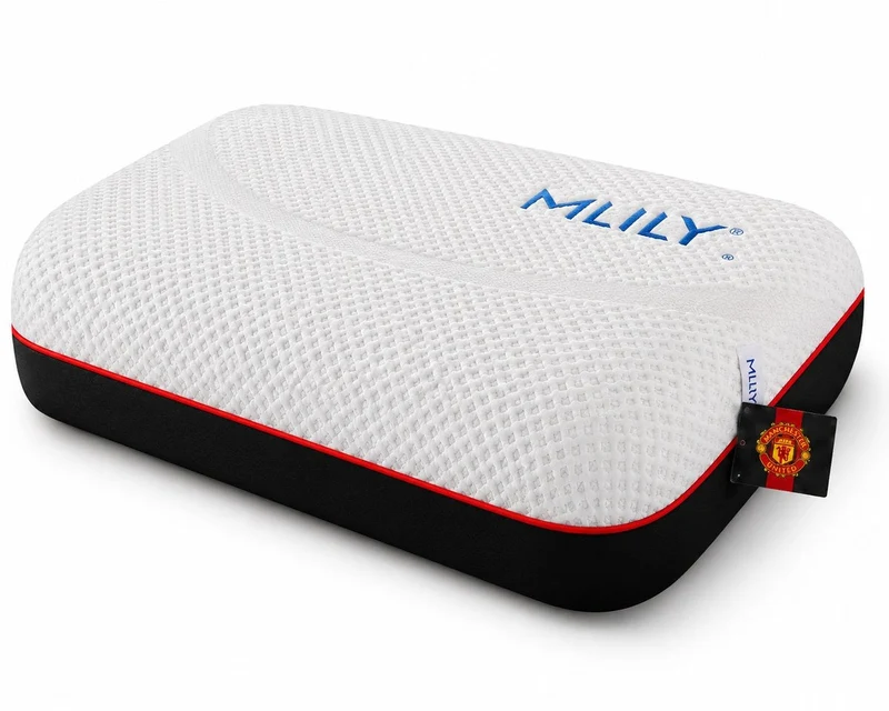MLILY | Oreiller ergonomique à mémoire de forme – 60 x 40 x 12 cm