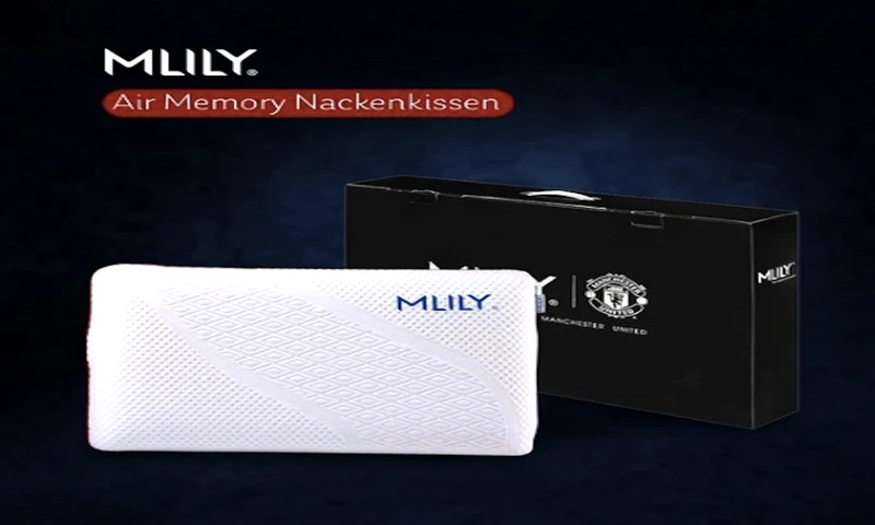 MLILY | Oreiller ergonomique à mémoire de forme – 60 x 40 x 12 cm