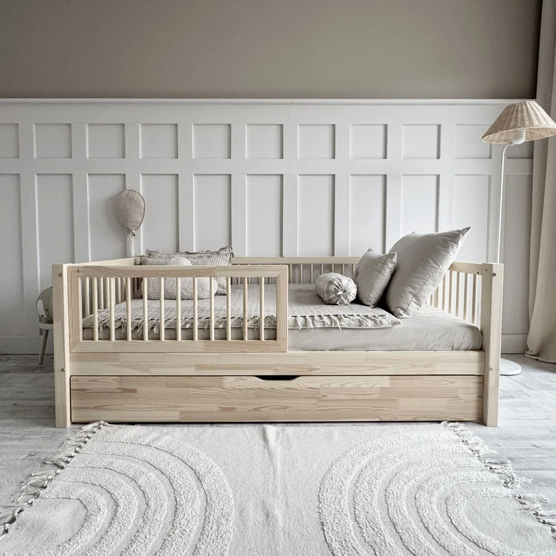 Lit simple en bois avec tiroir • Milas