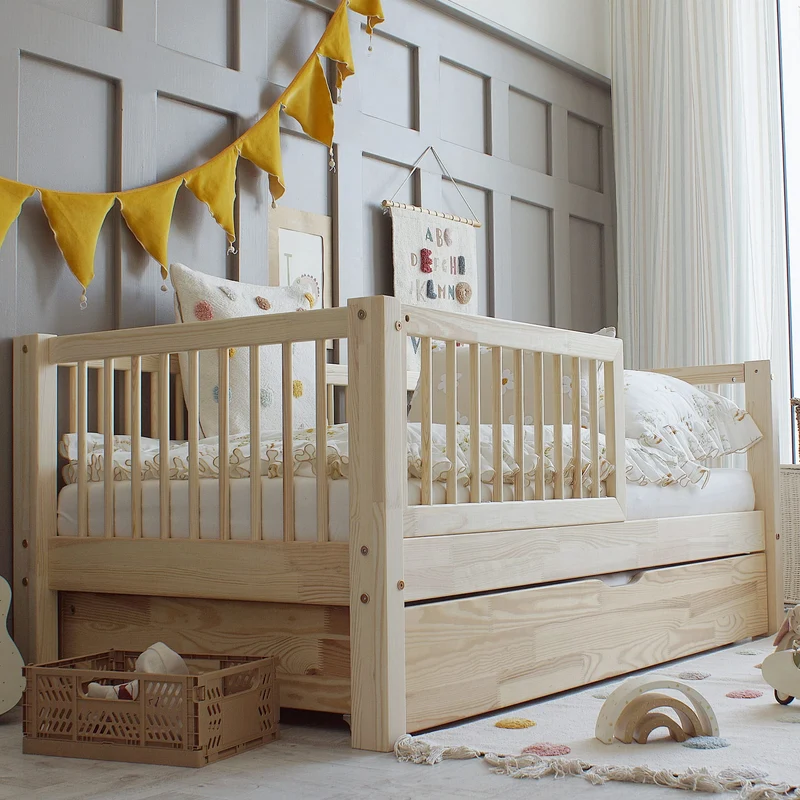 Lit simple en bois avec tiroir • Milas