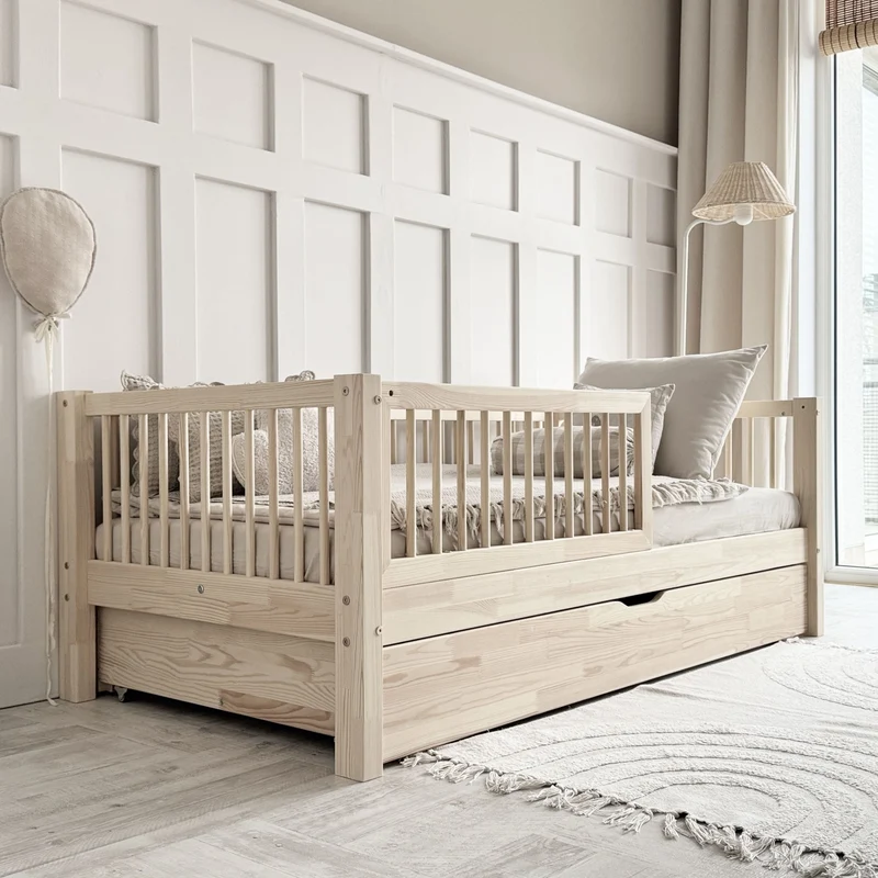 Lit simple en bois avec tiroir • Milas