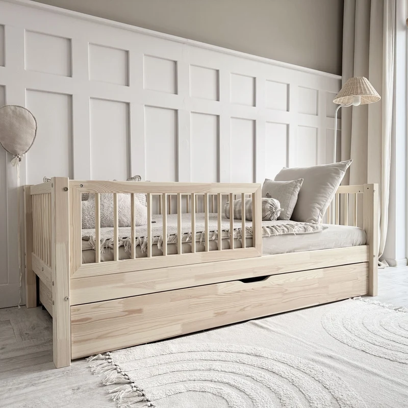 Lit simple en bois avec tiroir • Milas