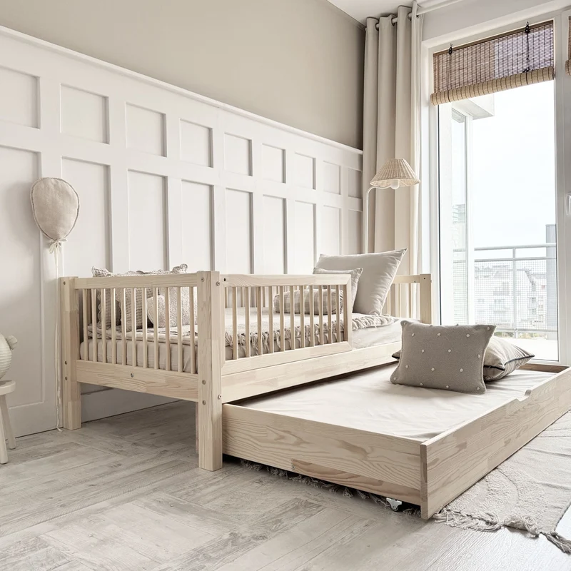 Lit simple en bois avec tiroir • Milas