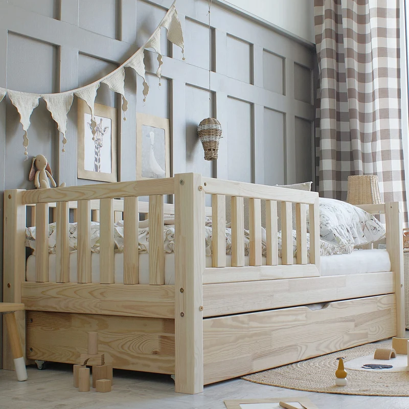 Lit simple en bois avec tiroir • Nohr