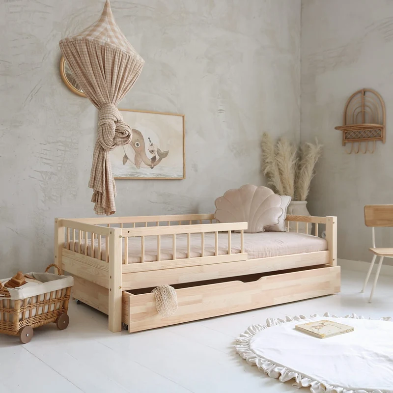 Lit simple en bois avec tiroir • Maja