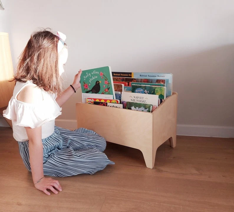 Coffre bibliothèque modulable en bois FSC • Oasis