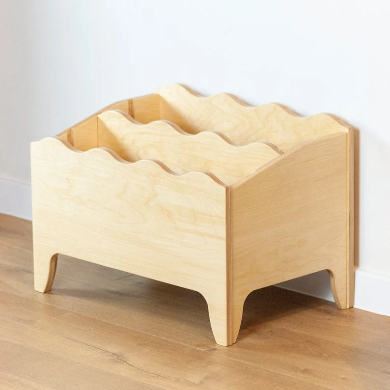 Coffre bibliothèque modulable en bois FSC • Dune