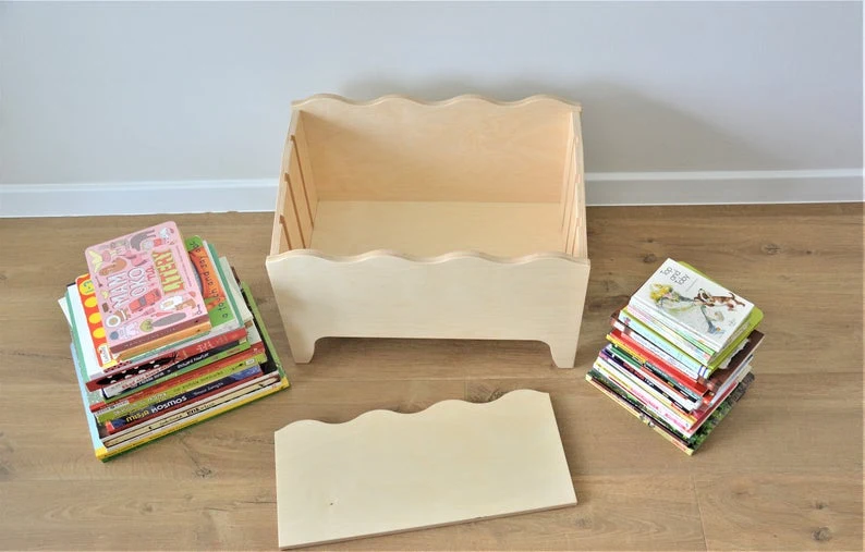 Coffre bibliothèque modulable en bois FSC • Dune