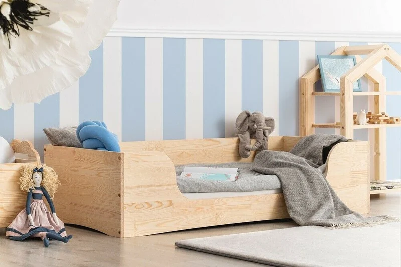 Lit simple en bois massif FSC • Bleuet