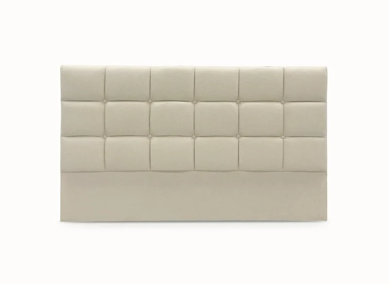 Tête de lit en tissu beige design 140 cm ALVERA