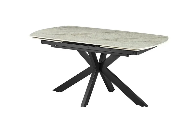 Table Extensible ARYA Ovale Danoise en Pierre - de 160 à 240 cm