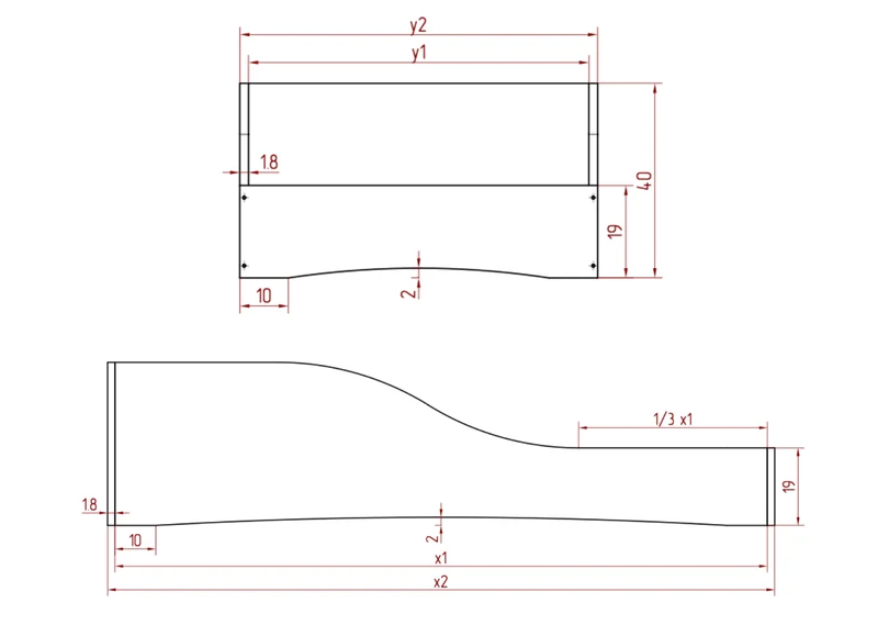 Lit simple en bois massif FSC • Pensée