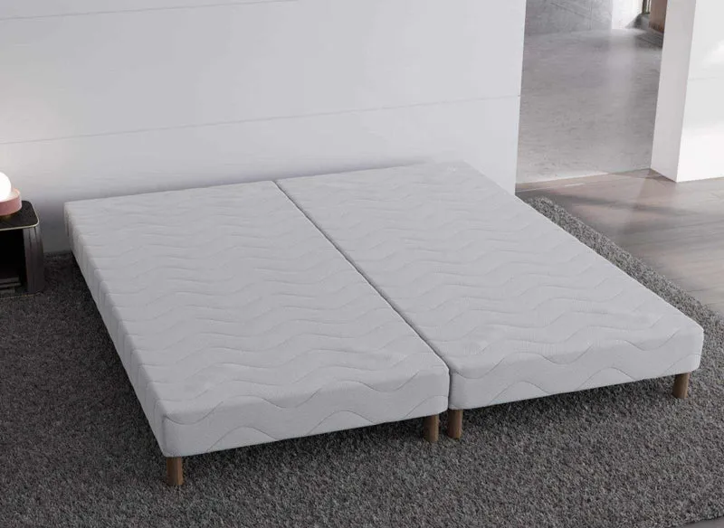 Sommier tapissier 140 X 190 cm + 8 pieds (2x 70x190cm)