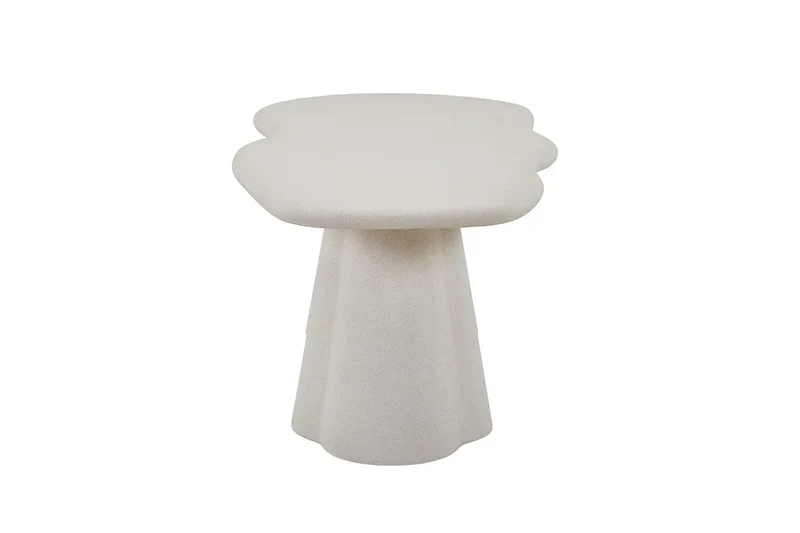 Table à manger Ovale Effet Ciment Organique FARY - 220 cm